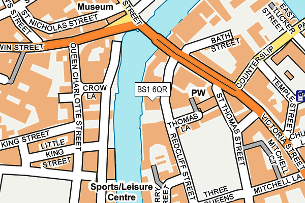 BS1 6QR map - OS OpenMap – Local (Ordnance Survey)