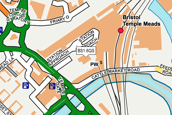 BS1 6QS map - OS OpenMap – Local (Ordnance Survey)