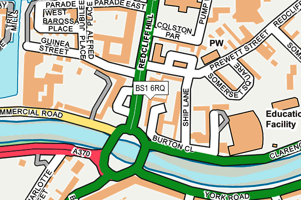 BS1 6RQ map - OS OpenMap – Local (Ordnance Survey)