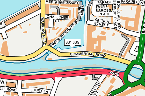 BS1 6SG map - OS OpenMap – Local (Ordnance Survey)