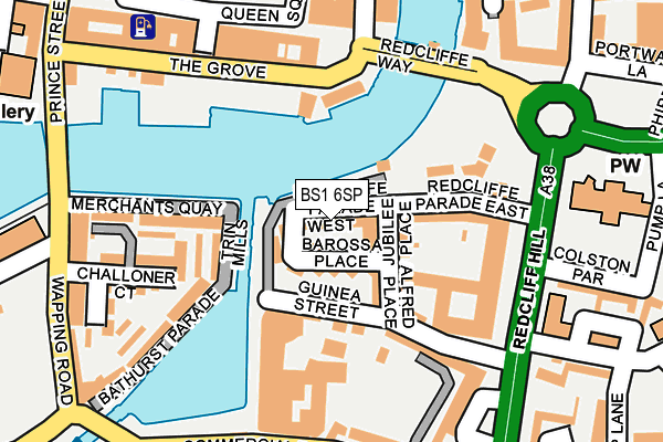 BS1 6SP map - OS OpenMap – Local (Ordnance Survey)