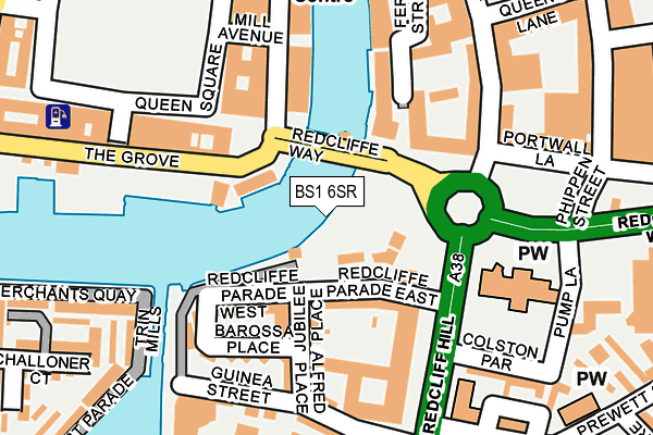 BS1 6SR map - OS OpenMap – Local (Ordnance Survey)