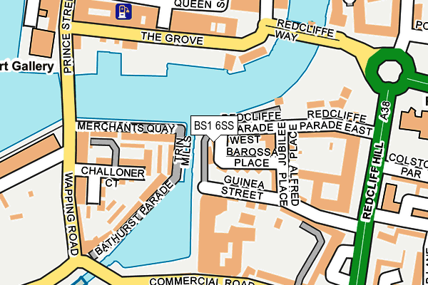 BS1 6SS map - OS OpenMap – Local (Ordnance Survey)