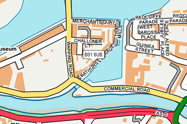 BS1 6UB map - OS OpenMap – Local (Ordnance Survey)