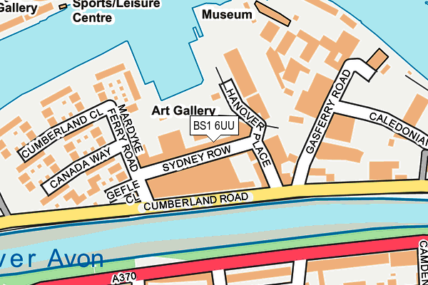 BS1 6UU map - OS OpenMap – Local (Ordnance Survey)