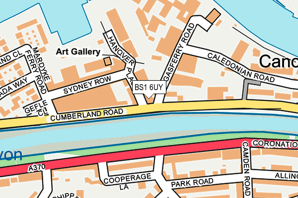 BS1 6UY map - OS OpenMap – Local (Ordnance Survey)