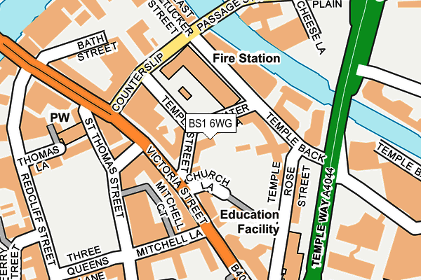 BS1 6WG map - OS OpenMap – Local (Ordnance Survey)