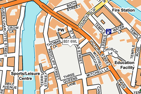 BS1 6WL map - OS OpenMap – Local (Ordnance Survey)