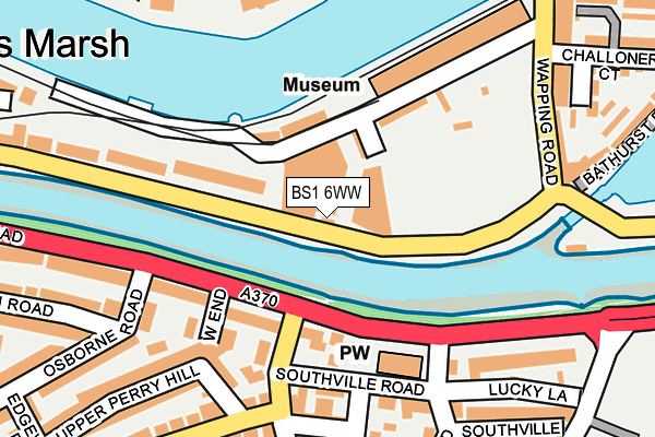 BS1 6WW map - OS OpenMap – Local (Ordnance Survey)