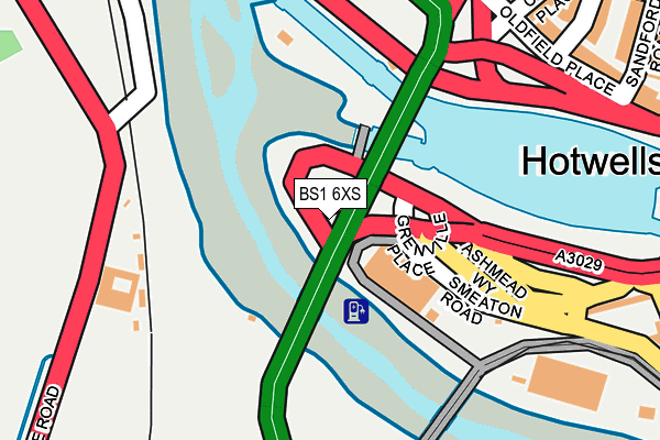 BS1 6XS map - OS OpenMap – Local (Ordnance Survey)