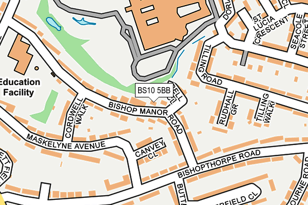 BS10 5BB map - OS OpenMap – Local (Ordnance Survey)