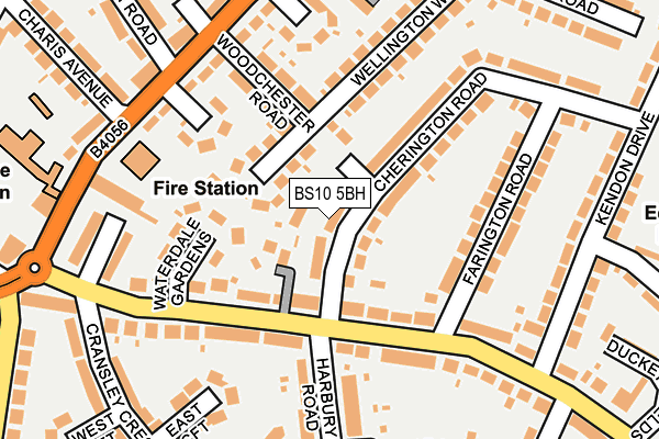 BS10 5BH map - OS OpenMap – Local (Ordnance Survey)