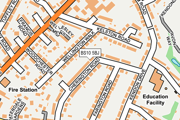 BS10 5BJ map - OS OpenMap – Local (Ordnance Survey)