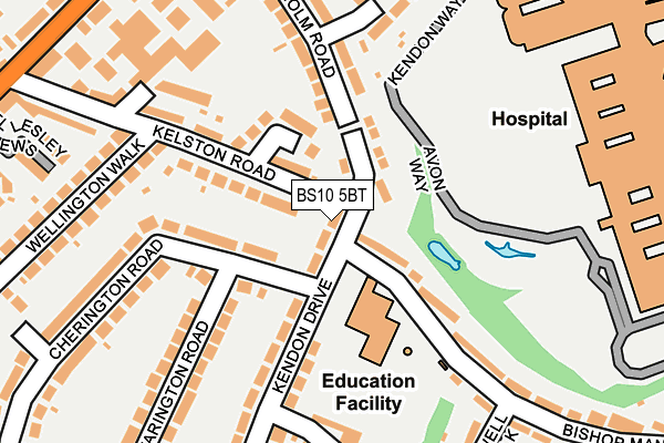 BS10 5BT map - OS OpenMap – Local (Ordnance Survey)