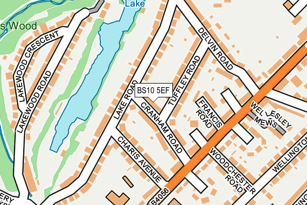 BS10 5EF map - OS OpenMap – Local (Ordnance Survey)