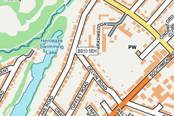 BS10 5EH map - OS OpenMap – Local (Ordnance Survey)