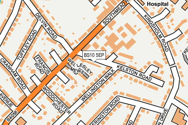 BS10 5EP map - OS OpenMap – Local (Ordnance Survey)