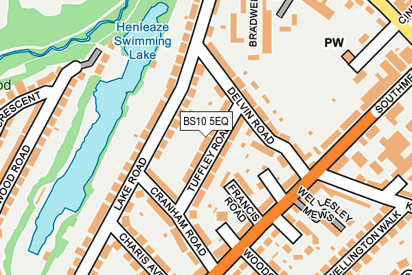 BS10 5EQ map - OS OpenMap – Local (Ordnance Survey)