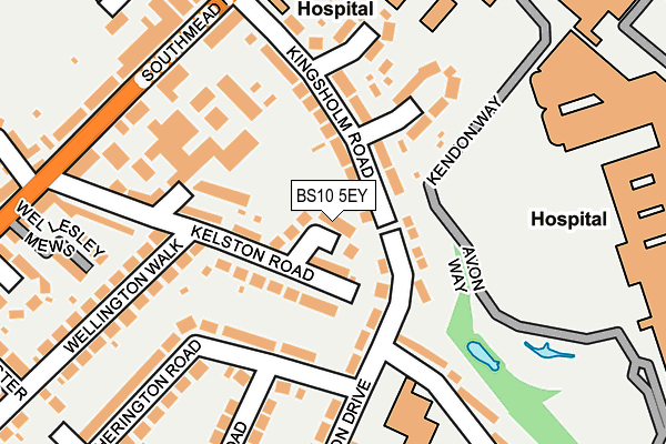 BS10 5EY map - OS OpenMap – Local (Ordnance Survey)