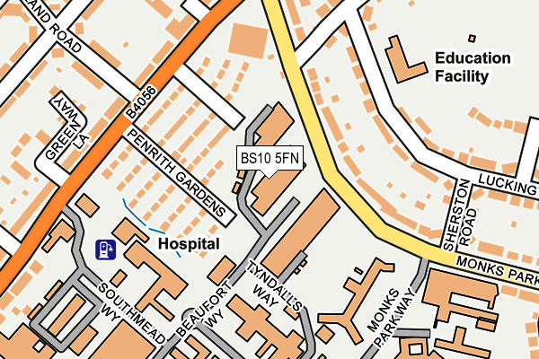 BS10 5FN map - OS OpenMap – Local (Ordnance Survey)