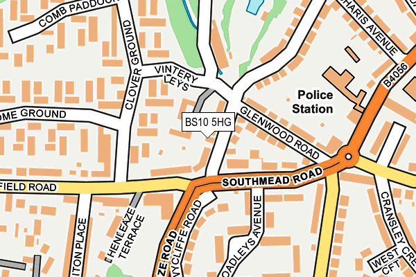 BS10 5HG map - OS OpenMap – Local (Ordnance Survey)