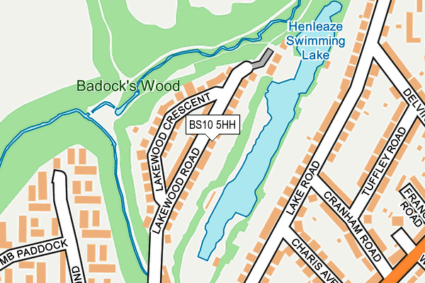BS10 5HH map - OS OpenMap – Local (Ordnance Survey)