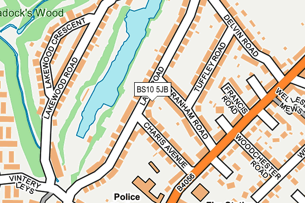 BS10 5JB map - OS OpenMap – Local (Ordnance Survey)