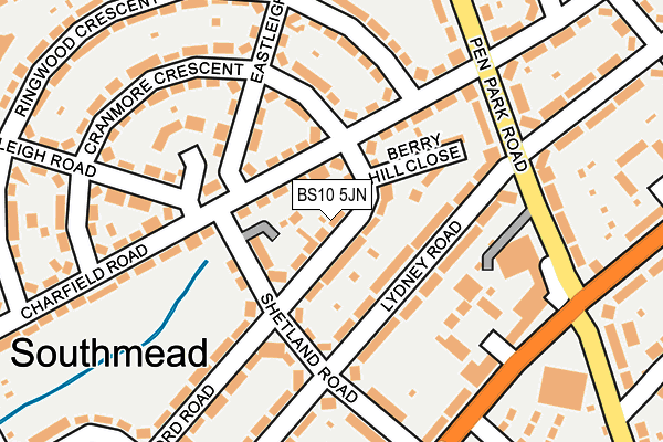 BS10 5JN map - OS OpenMap – Local (Ordnance Survey)