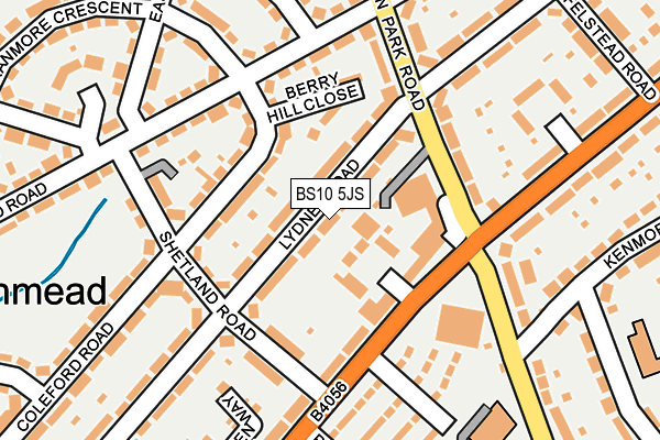 BS10 5JS map - OS OpenMap – Local (Ordnance Survey)