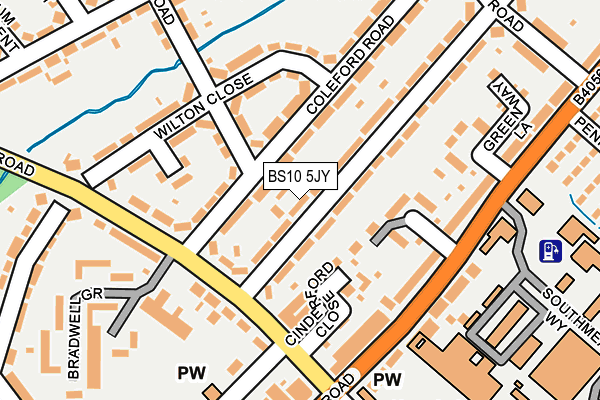 BS10 5JY map - OS OpenMap – Local (Ordnance Survey)