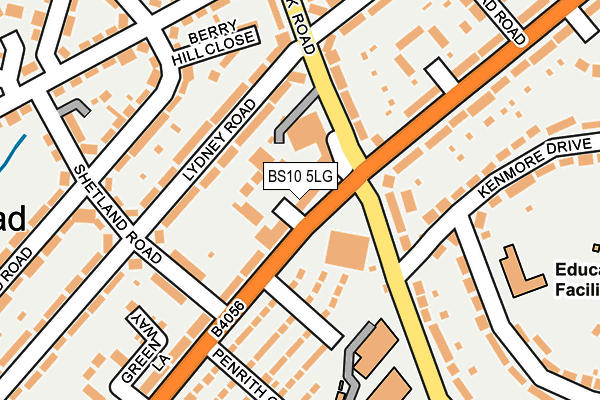 BS10 5LG map - OS OpenMap – Local (Ordnance Survey)