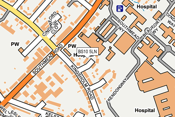 BS10 5LN map - OS OpenMap – Local (Ordnance Survey)