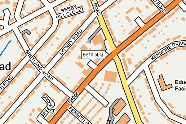 BS10 5LQ map - OS OpenMap – Local (Ordnance Survey)