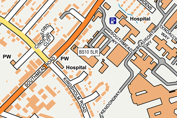 BS10 5LR map - OS OpenMap – Local (Ordnance Survey)