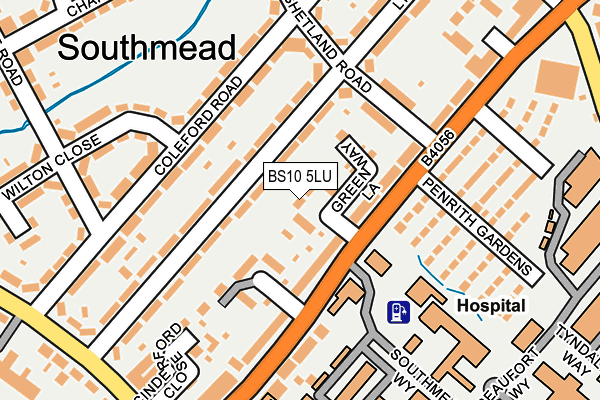 BS10 5LU map - OS OpenMap – Local (Ordnance Survey)