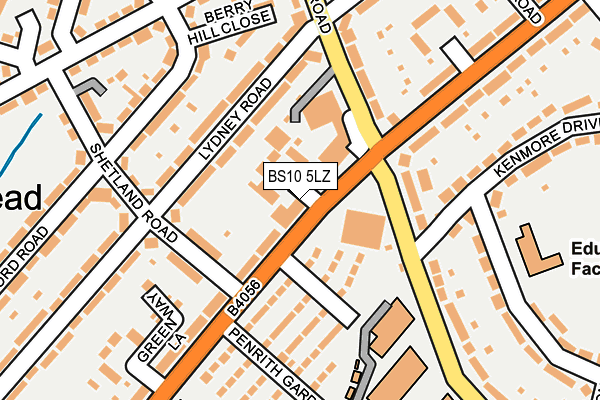 BS10 5LZ map - OS OpenMap – Local (Ordnance Survey)