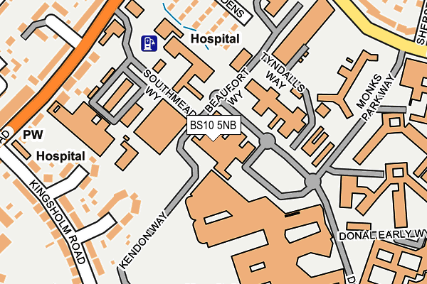 BS10 5NB map - OS OpenMap – Local (Ordnance Survey)