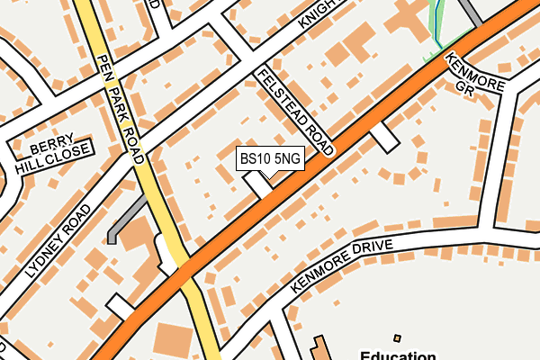 BS10 5NG map - OS OpenMap – Local (Ordnance Survey)