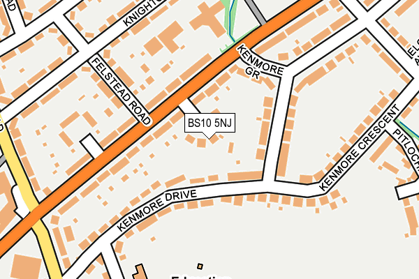 BS10 5NJ map - OS OpenMap – Local (Ordnance Survey)