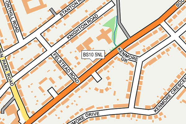 BS10 5NL map - OS OpenMap – Local (Ordnance Survey)