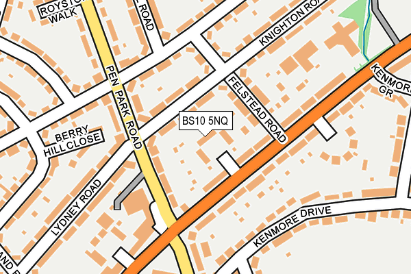 BS10 5NQ map - OS OpenMap – Local (Ordnance Survey)