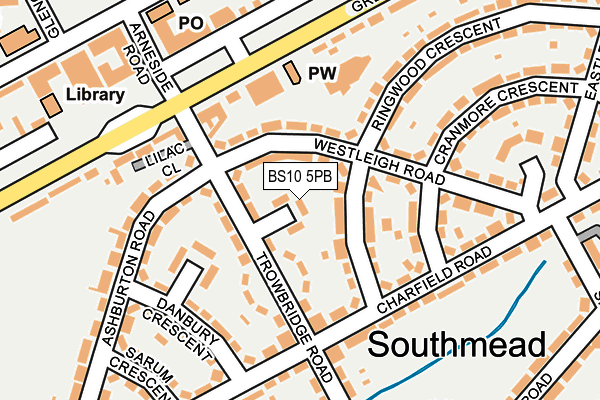 BS10 5PB map - OS OpenMap – Local (Ordnance Survey)
