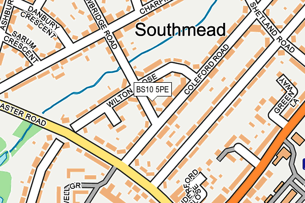 BS10 5PE map - OS OpenMap – Local (Ordnance Survey)