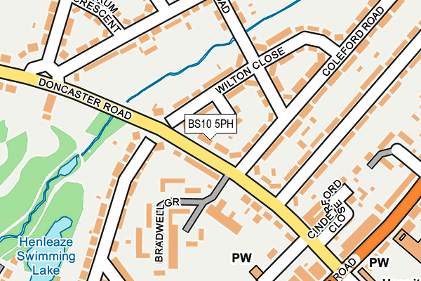 BS10 5PH map - OS OpenMap – Local (Ordnance Survey)