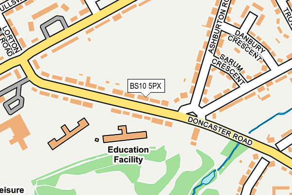 BS10 5PX map - OS OpenMap – Local (Ordnance Survey)