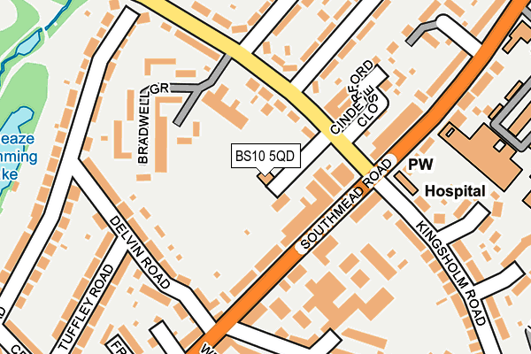 BS10 5QD map - OS OpenMap – Local (Ordnance Survey)