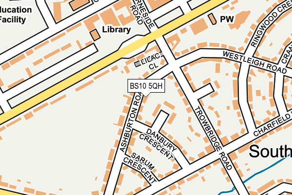 BS10 5QH map - OS OpenMap – Local (Ordnance Survey)