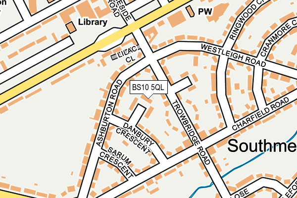 BS10 5QL map - OS OpenMap – Local (Ordnance Survey)