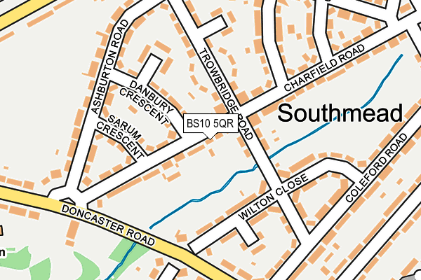 BS10 5QR map - OS OpenMap – Local (Ordnance Survey)