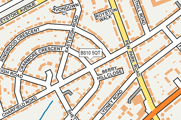 BS10 5QT map - OS OpenMap – Local (Ordnance Survey)